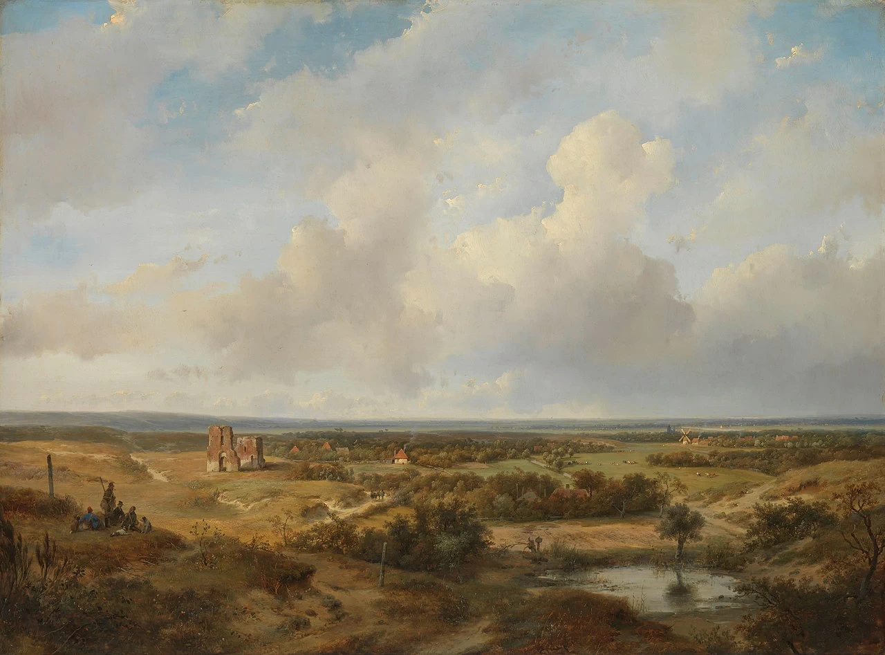 Vista sulle dune con le rovine del castello di Brederode vicino a Santpoort - Rijksmuseum Amsterdam